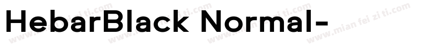 HebarBlack Normal字体转换
